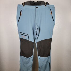 Postropaky Pants Mens Sz 20 Blue Ex Stretch Insulated Waterproof Snow Ski